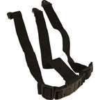 Thumbnail image #1 for AllPoints Foodservice Parts & Supplies 169187 High Chair Safety Strap, 28-Inch, Two Connected Nylon Straps, Black