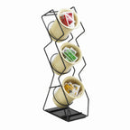 Thumbnail image #1 for Cal-Mil Space-Saver 1025-3-39 3-Compartment Vertical Wire Silverware Display, Silver, 4-3/4"W x 8"D x 20"H