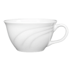 Thumbnail image #1 for International Tableware Amsterdam AM-23 Low Embossed Porcelain Tea Cup with Handle, 6 oz 1 Dozen