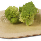 Thumbnail image #1 for JB Prince R1080 Square Bamboo Leaf Plate, 4-3/4"