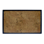 Thumbnail image #1 for G.E.T. Kobe - EGS B177208-GLDB Rectangular Melamine Serving Tray, Black with Gold Decal, 20-3/4"L x 12-3/4"W x 1/2"H Case of 3