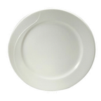 Thumbnail image #1 for 1880 Hospitality Eclipse by Oneida® F1100000149 Bone China Plate, 10-1/4" Round, Medium Rim, Asymmetric Embossed Design, White 1 Dozen