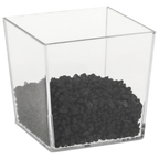 Thumbnail image #2 for JB Prince Comatec R874 2 Disposable Mini Bowl, 2 oz, Square Transparent Plastic, Recyclable