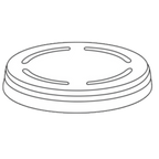 Thumbnail image #1 for Dinex Clear-View DX121-123 Clear Disposable Cup Lid, Fits 121–123 mm Cups