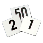 Thumbnail image #1 for Thunder Group PLTN4025 Plastic Table Number Cards, 4" x 4", Numbers 1-25 Case of 200
