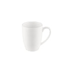 Thumbnail image #1 for CAC China Bahamas BHM-17 11 oz Embossed Bone White Porcelain Coffee Mug Case of 3 Dozen