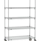 Thumbnail image #1 for Metro Super Erecta SA-1854C-80-M5 Super Adjustable Mobile Wire Shelving Unit, 54"W x 18"D x 80"H, 600 lb. capacity per shelf, 1200 lb. capacity per
