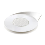 Thumbnail image #1 for JB Prince Silikomart RB432 W Single-Serve Round Plastic Tray, 3.26" Diameter, White, Reusable