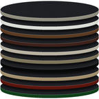 Thumbnail image #1 for Oak Street CTM36R-T1 Round Laminate Table Top, 36" Diameter, 1-1/4" Thick, Rubber T-Mold Edge