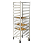 Thumbnail image #1 for 1880 Hospitality Focus Foodservice FAZNBR20 20-Pan Aluminum Sheet Pan Rack, 70"H, End-Load, 3" Spacing