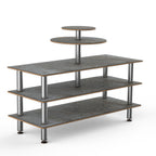 Thumbnail image #1 for Steelite Mogogo, Modular MGCMLB12GSXF 3-Tier Rectangular Modular Buffet Display, 75"W x 29-1/2"D x 53-1/2"H