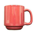 Thumbnail image #1 for Vertex China Vista SM-BD 10 oz Burgundy China Coffee Mug with Handle, Stackable Case of 3 Dozen
