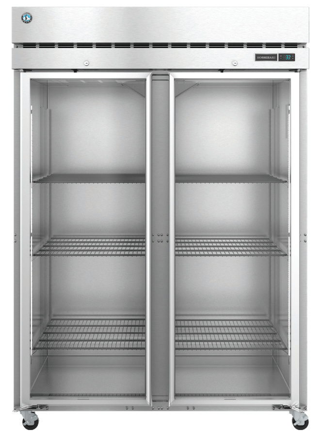 Product image #5 for Hoshizaki Steelheart R2A-FG Two-Section Reach-In Refrigerator with Full Glass Doors
