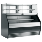Thumbnail image #1 for Infrico USA IDC-VCO12 Self-Service Refrigerated Display Case, Open Front with Night Curtain, Self-Contained Refrigeration