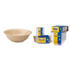 Thumbnail image #1 for G.E.T. Supermel SP-M-811-T Round Melamine Bowl, 1 qt, 7-1/2" Diameter, Tan 1 Dozen