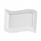 Thumbnail image #1 for CAC China Miami MIA-51 Porcelain Rectangular Platter, 15-1/2"L x 10-1/2"W x 1-1/2"H, Bone White 1 Dozen