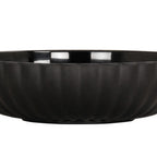 Thumbnail image #1 for Cal-Mil 22470-8-13 Melamine Bowl, 46 oz., 8-1/4" Diameter x 2-1/2"H, Scalloped, Matte Exterior, Black Case of 6