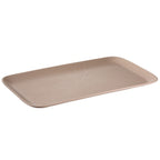 Thumbnail image #1 for Libbey APS Germany - Nero APS 85400 GN 1/1 Melamine Serving Tray, Rectangular, Oatmeal, 20-7/8" x 12-3/4" x 1"