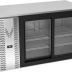 Thumbnail image #1 for Victory Refrigeration VBB58HC-F-GS-S 58-Inch Two-Section Back Bar Refrigerator with Sliding Glass Doors, Stainless Steel