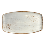 Thumbnail image #1 for Vertex China London Terra LTP-O114 Rectangular China Platter, Pearl, Hand Painted, 13 x 7 in 1 Dozen
