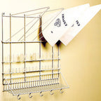 Thumbnail image #1 for Matfer Bourgeat 169002 Pastry Bag Drying Rack, 19-5/8"L x 19-5/8"H, Plasticized Wire