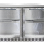 Thumbnail image #2 for Continental Refrigerator SW48NGD-FB 48" Two-Section Worktop Display Refrigerator, Front-Breathing, Stainless Steel Flat Top, LED Interior