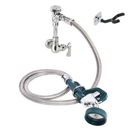 Product image #3 for Krowne Royal Series Wall-Mount Single Valve Utility Spray Assembly with 72-Inch Stainless Steel Hose