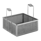 Thumbnail image #1 for Keating of Chicago 061856 Rectangular Stainless Steel Pasta Basket, 20 in Bulk, 17-5/8 W x 18-5/8 L x 5-3/8 D, Not for Basket-Lift