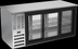 Thumbnail image #2 for Beverage-Air 72-Inch Three-Section Pass-Thru Food-Rated Back Bar Refrigerator with Sliding Glass Doors
