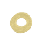 Thumbnail image #1 for Arcobaleno Pasta Equipment AMFE50#342 Pasta Extruder Die, 6.5mm, Occhi Shape, Bronze