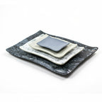 Thumbnail image #2 for G.E.T. cheforward 15005065007 . . Rectangular Melamine Platter, 15", Weathered Pewter Case of 5
