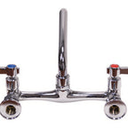 Thumbnail image #4 for Advance Tabco K-101 Commercial Lead-Free Backsplash-Mount Faucet, 8-Inch Centers, 8-Inch Swing Spout