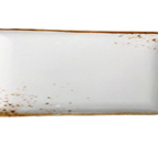 Thumbnail image #1 for Tableware Solutions USA Rustic Dapple by Creative Table TS-DG0172-01 Rectangular Porcelain Platter, 11 x 6.75 in, Coupe Rim Case of 6
