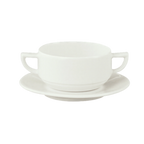 Thumbnail image #1 for Libbey Schonwald, Event 9302728 Porcelain Handled Soup Cup, 9-1/2 oz, Two Handles, 2-1/2 in. Foot