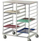 Thumbnail image #4 for Channel Manufacturing CTR1418 Aluminum Cafeteria Tray Delivery Rack, Double Section, Side Load, 36-Tray Capacity