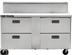 Thumbnail image #5 for Centerline by Traulsen CLPT-6024-DW 60-Inch Compact Mega Top Refrigerated Prep Table with 4 Drawers