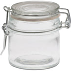 Thumbnail image #1 for JB Prince R868 3 oz Glass Mason Jar with Bail Wire Closure and Rubber Gasket