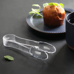 Thumbnail image #2 for New Star Foodservice Inc. 35704 6" Scalloped Clear Polycarbonate Utility Tongs Case of 120
