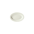 Thumbnail image #1 for Winco Birkhall BPO-938-AW Porcelain Oval Platter, 9-3/8" x 6-1/8" x 3/4", Rolled Edge, American White Case of 2 Dozen