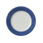 Thumbnail image #1 for Vertex China Sausalito SAU-20-B Round China Plate, 11-1/4", Sculpted Lines, Blueberry 1 Dozen