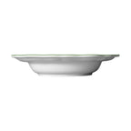 Thumbnail image #2 for Steelite International Folio, Porcelain 62566FP815 Porcelain Rim Pasta Bowl, 19 oz, 11 inch, Willow Rim Green 1 Dozen