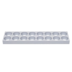 Thumbnail image #1 for JB Prince Martellato M416 A 96-Mold Round Plastic Mold Tray, 23-1/3 x 15-1/3 in, White