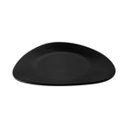 Thumbnail image #1 for CAC China Korda XKDA-R6T-K 6-Inch Matte Black Melamine Round-in-Triangular Plate Case of 3 Dozen