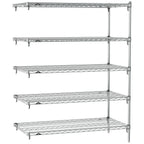 Thumbnail image #1 for Metro Super Erecta SA-2136C-63-A5 Super Adjustable Wire Add-On Shelving Unit, 36"W x 21"D x 63"H, 800 lb. capacity per shelf, 2000 lb. capacity per