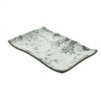 Thumbnail image #1 for G.E.T. Endure 15005062006 Small Rectangular Melamine Platter, Pebble Gray, 5.3 x 3.9 x 0.8 in Case of 12