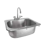 Thumbnail image #1 for GSW USA HS-2017I Drop-In Hand Sink, 1 Compartment, 20-1/4"W x 17"D x 16"H, 4" Deck-Mount Gooseneck Faucet