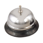 Thumbnail image #1 for Alegacy Foodservice Products 725 Foodservice Call Bell, 4-Inch Nickel-Plated Bell with Plastic Base Case of 12