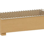 Thumbnail image #1 for Cal-Mil 23432-122 Alternative Chafer, 10"W x 20"D x 6"H, Upcycled Rice Hulls, Fuel Cell Rail & Wire Grill