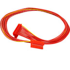 Thumbnail image #1 for AllPoints Foodservice Parts & Supplies 2271214 18 in Red Ribbon Cable with 12-Pin and 14-Pin Connectors