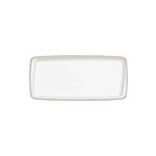 Thumbnail image #1 for Global Tableware Collective Bonna, Moove BNE100MOV35DT Rectangular Porcelain Plate, 13.5 x 6.125 in 1 Dozen